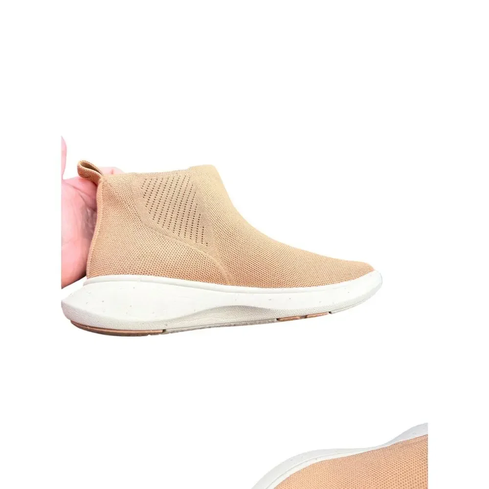 VIVAIA Knit Slip-On Ankle Sneakers Boots Beige EU 40 US 9